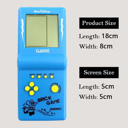 Reproductores de juegos portátiles Retro clásicos para consola Tetris, máquina de juegos de bolsillo nostálgica de pantalla grande para niños, juguetes rompecabezas para niños