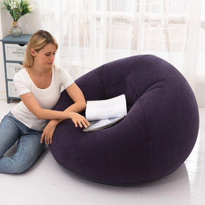 Sofá inflable perezoso grande, sillas, tumbona de PVC, asiento, puf, sofá, Tatami, suministro para sala de estar, Camping al aire libre