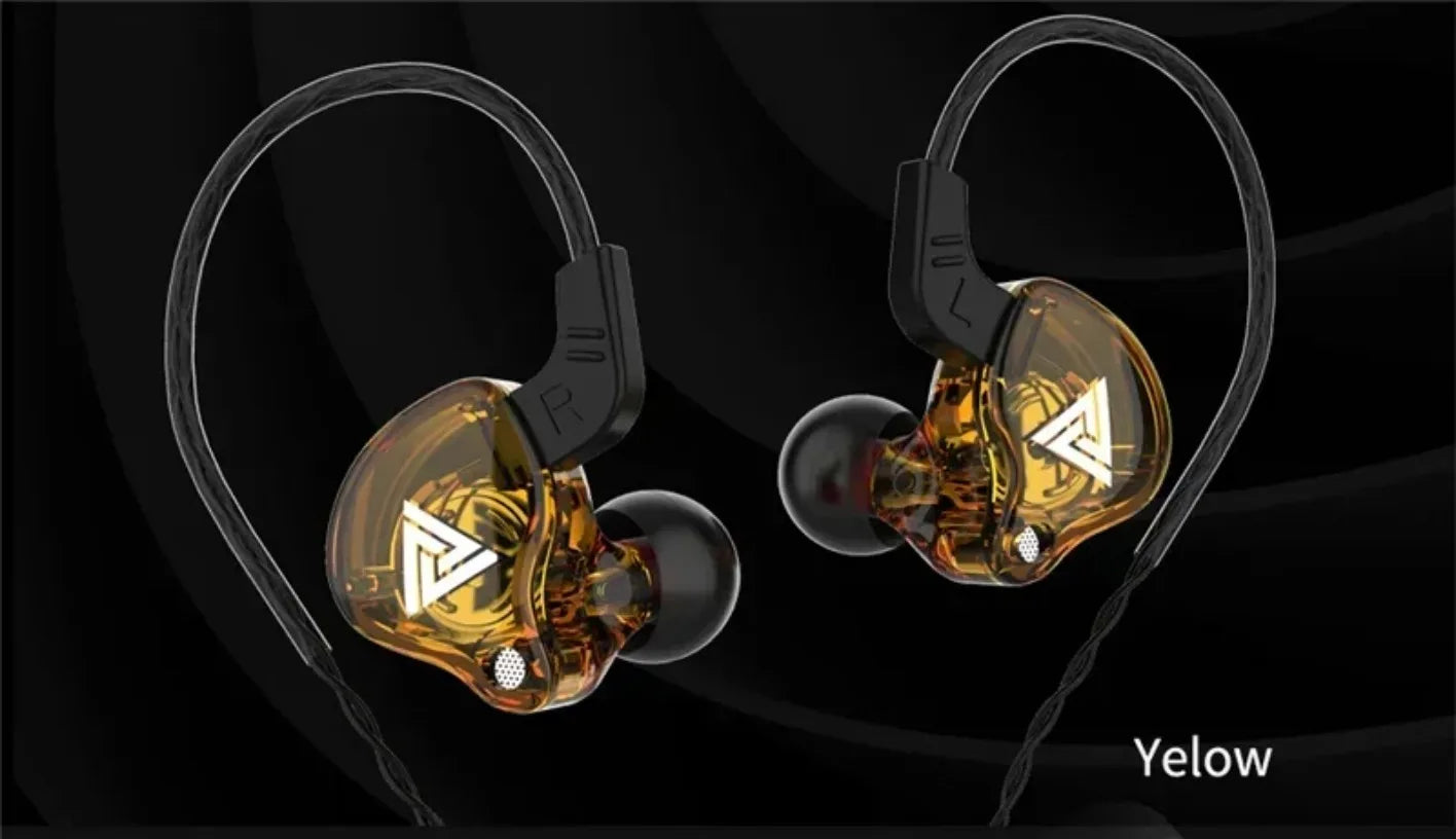 Nuevos auriculares deportivos con micrófono, auriculares con cable de 3,5mm QKZ AK6, auriculares internos para iPhone, auriculares estéreo con micrófono en la oreja para carreras