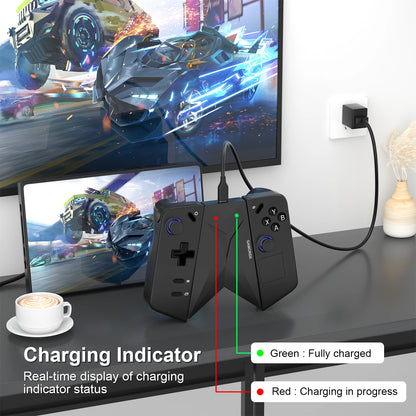 Controlador RGEEK, base de carga, soporte de Clip de agarre para conector de mango Legion Go, diseño ergonómico de curvatura, Reduce la fatiga de las manos
