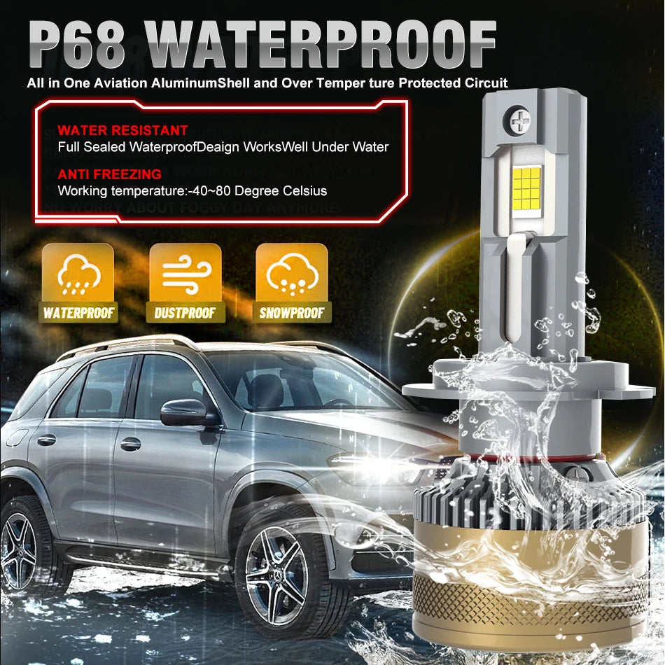 Dualvision 900W 900000LM H7 bombillas de faros Led H4 H11 H8 H1 9005 HB3 9006 HB4 9012 HIR2 EMC Canbus lámpara de coche 6000K Plug and Play