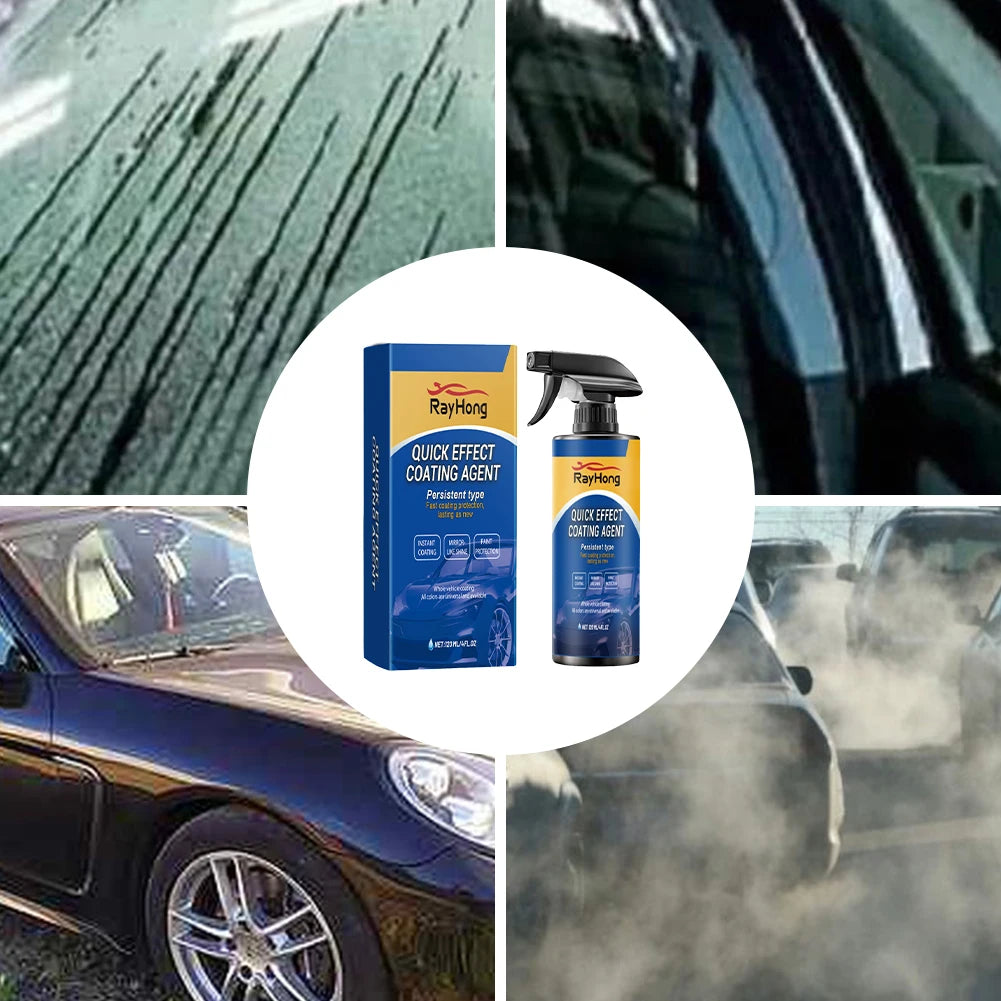 Spray de mantenimiento de abrillantado de coche de secado rápido, 1-5 uds., 120ML, revestimiento cerámico, capa hidrofóbica de revestimiento automático para abrillantado de coches