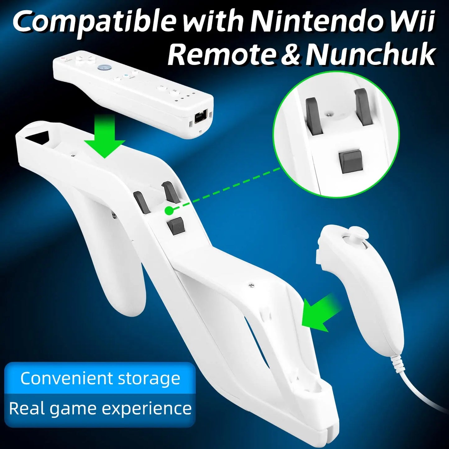 1 Uds. Pistola Zapper para Wii control remoto derecho izquierdo wii Zapper Gun accesorios de juego