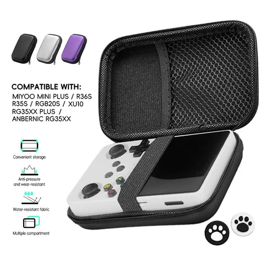 Funda para Anbernic RG35XX Plus Miyoo Mini Plus R36S R35S, funda EVA, bolsa portátil, accesorios para juegos