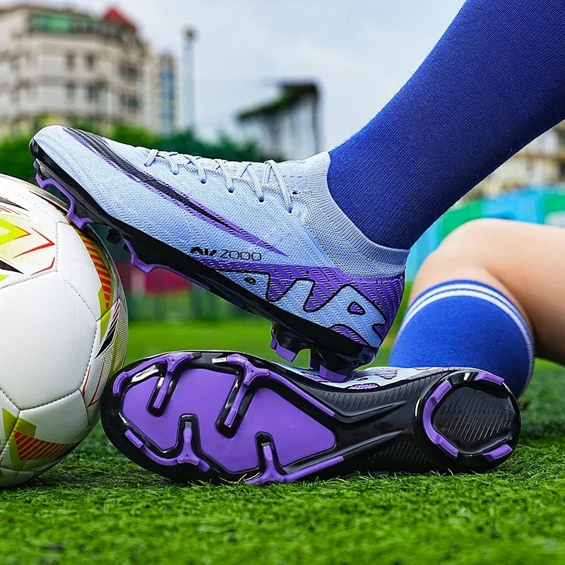 Nuevas zapatillas de deporte para hombre, botas de fútbol, botines de fútbol de caña media, zapatos de fútbol antideslizantes de alta calidad, superventas, FG/TF, fútbol sala interior