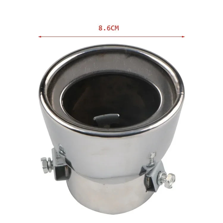 Accesorios para coche, manguito de tubo de escape para automóvil, silenciador de garganta trasera, silenciador dorado, tubo de escape modificado de acero inoxidable