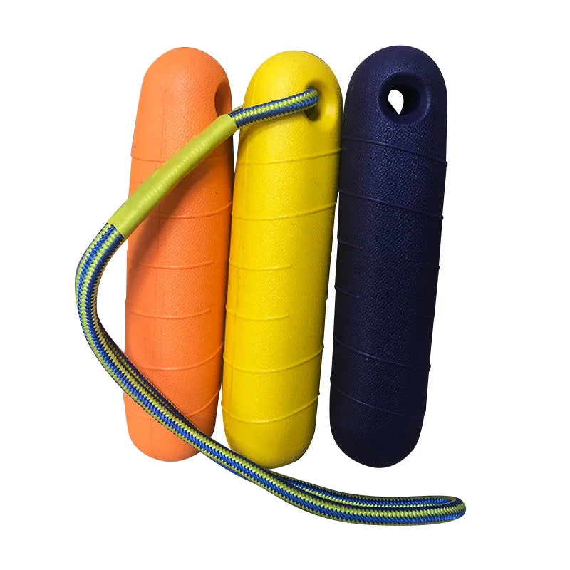 Suministros para mascotas Eva, adiestramiento al aire libre para perros con cuerda, palo resistente a mordeduras, juguete flotante para perros, palo de jamón, palo de entrenamiento para mascotas