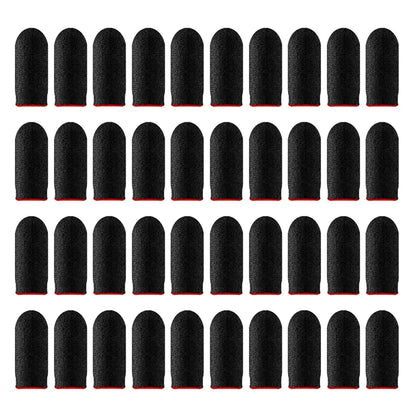 40 Uds juego móvil guantes para la yema del dedo a prueba de sudor antideslizante pantalla táctil funda para el dedo transpirable cubierta para la yema del dedo del juego para jugadores