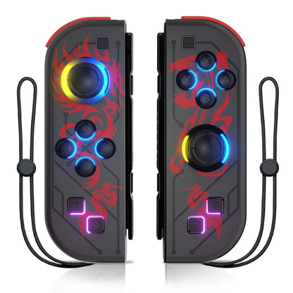 Controlador de mando Joy Pad para Nintendo Switch/Led Lite/Pc Joystick inalámbrico Rgb Grip soporte despertador y función Turbo 6 ejes