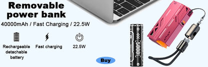 VYVYLABS 30000mAh banco de energía CCC desmontable cargador rápido 22,5 W cargador portátil inalámbrico 21700 PowerBank para batería de repuesto iP 17