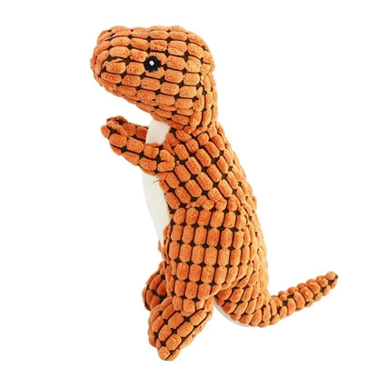 Mascotas perro masticar relleno divertido dinosaurio forma gatos lana de maíz juguete Vocal aplicar al entrenamiento ejercicio simulación Animal Chihuahua juguetes