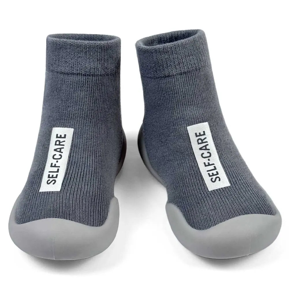 Zapatos de calcetín para bebé, calzado antideslizante para primeros pasos, botines de suelo para niño y niña, zapatillas de interior con suela de goma para recién nacido