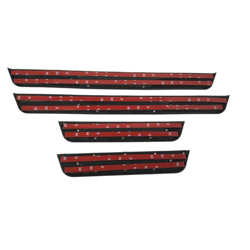 4 Uds. De plástico de acero inoxidable para KIA Mohave 2008-2019, accesorios para coche, alféizar de puerta de coche, Pedal, cubierta de placa de desgaste de bienvenida