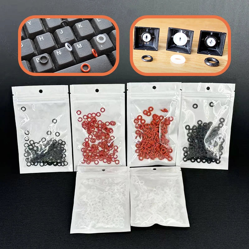 Teclas de junta tórica para teclado mecánico, interruptor ORing de goma de silicona, amortiguadores de sonido, amortiguadores Cherry MX, tapa de llave, anillo de sellado de silicona