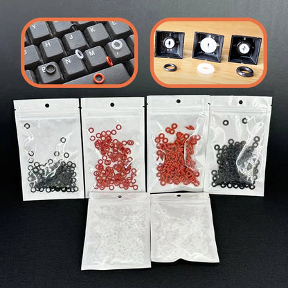 Teclas de junta tórica para teclado mecánico, interruptor ORing de goma de silicona, amortiguadores de sonido, amortiguadores Cherry MX, tapa de llave, anillo de sellado de silicona