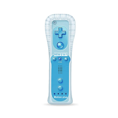 Un par de mandos a distancia con controlador Nunchuck para juegos Wii Control para consola Wii Gamepad inalámbrico con Motion Plus