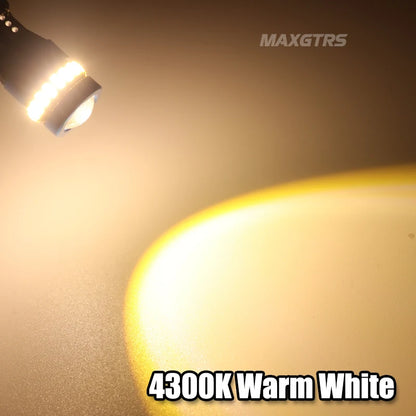 2 uds T10 W5W bombillas LED rojo Canbus 194 168 LED liquidación luz amarilla Interior del coche lectura puerta maletero lámpara de placa de matrícula 6500K