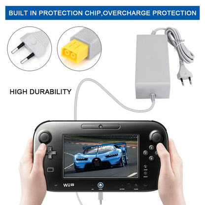 Nuevo para Nintendo Wii U WiiU juego Consol adaptador 100-240V 15V 5A fuente de alimentación de pared para el hogar adaptador de cargador de CA enchufe UE EE. UU. de alta calidad