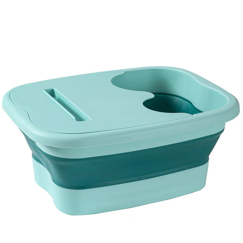 Cubo de masaje plegable para baño de pies, cubo para remojo, lavabo plegable, Spa, cubo para baño de pies, Sauna para el hogar, bañera para pedicura