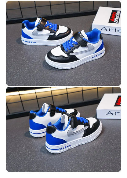 Zapatos deportivos con botón giratorio para niños, zapatos planos de malla transpirable con una sola red, novedad de verano, zapatos planos medianos y grandes para niños