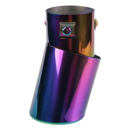 Accesorios para coche, manguito de tubo de escape para automóvil, silenciador de garganta trasera, silenciador dorado, tubo de escape modificado de acero inoxidable