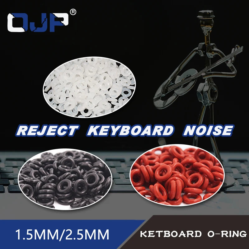 Teclas de junta tórica para teclado mecánico, interruptor ORing de goma de silicona, amortiguadores de sonido, amortiguadores Cherry MX, tapa de llave, anillo de sellado de silicona