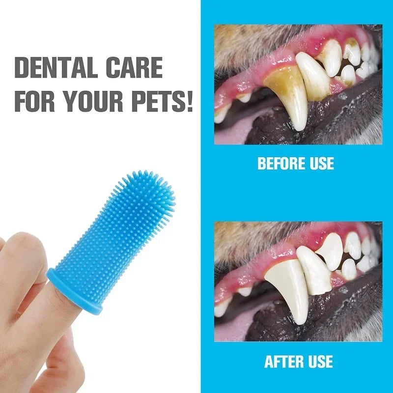 Cepillo de dientes súper suave para perros, limpieza de dientes, cuidado del aliento, cepillo de dientes de silicona no tóxico, cepillo de dientes para perros y gatos, productos para mascotas