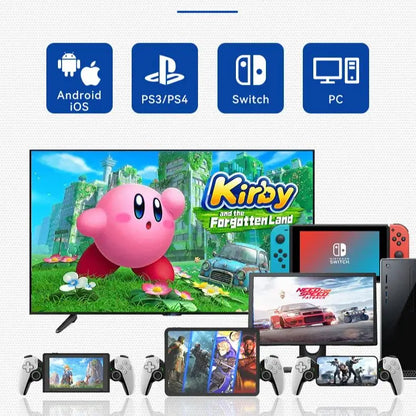 Controlador de juego móvil D9, mando telescópico para teléfono, para Android IOS, PS3, PS4, Switch ios con Turbo/6 ejes/vibración