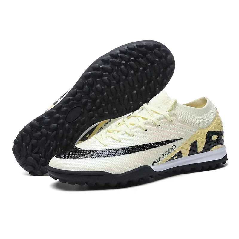 Nuevas zapatillas de deporte para hombre, botas de fútbol, botines de fútbol de caña media, zapatos de fútbol antideslizantes de alta calidad, superventas, FG/TF, fútbol sala interior