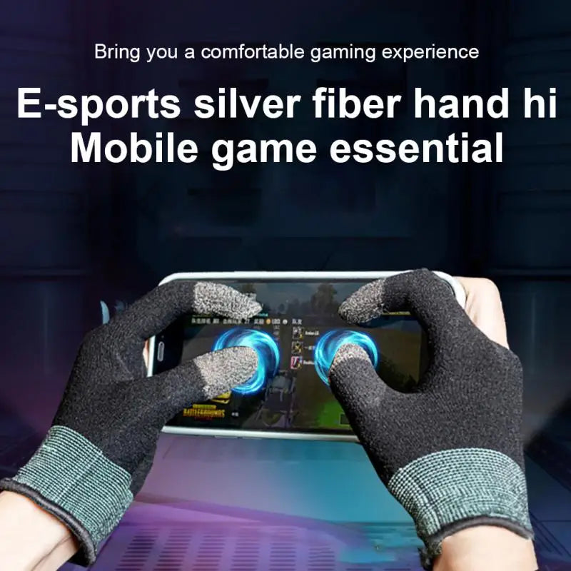 1/3/5 juegos de guantes con funda para el pulgar, accesorios sensibles a prueba de sudor para jugadores, guantes para yemas de los dedos con pantalla táctil, cubierta transpirable