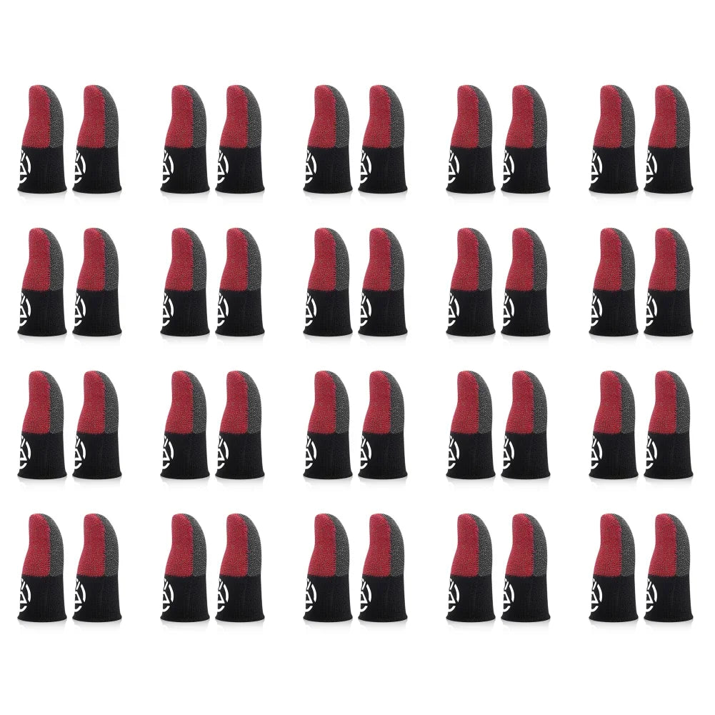 1-20 pares de guantes para el pulgar transpirables con funda para el dedo para móvil, a prueba de sudor, antideslizantes, controlador de pantalla táctil, cubierta para el dedo para juego PUBG