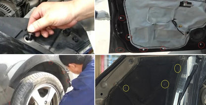 Para Opel astra h j g insignia Seat leon ibiza Jaguar 50/100 Uds sujetador de coche mixto parachoques de puerta de coche Clips de remache de guardabarros