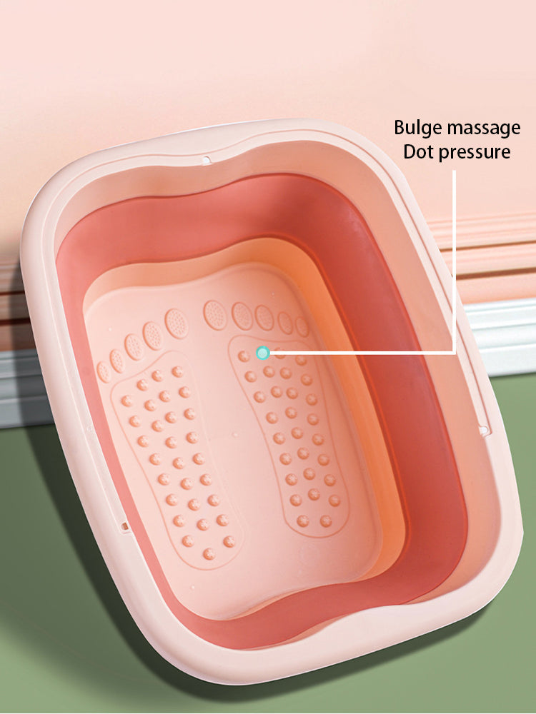Cubo de masaje plegable para baño de pies, cubo para remojo, lavabo plegable, Spa, cubo para baño de pies, Sauna para el hogar, bañera para pedicura