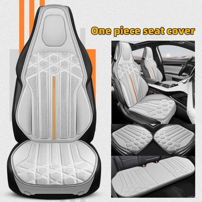 Funda transpirable para asiento de coche, cojín de soporte para asiento frontal de gamuza suave, estilo chaleco de moda, protección para asiento de coche, accesorios interiores