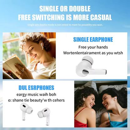 Nuevo 2025 Air Pro auriculares inalámbricos con Bluetooth auriculares sonido HiFi auriculares con reducción de ruido de baja latencia para IPhone Android