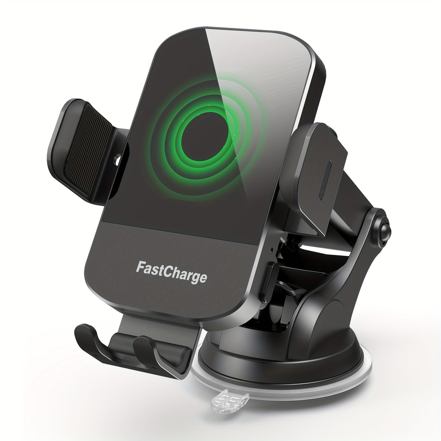 15W Rapid Wireless Car Charger, Automatic Clamping, Adjustable Phone Holder for Hands-Free Driving - Universal Compatibility with iPhone 15, 14, 13, 12, 11 Pro Max, Xs, Galaxy S24 Ultra, S23, S22, S21, S20, S10+