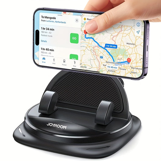 JOYROOM Car Phone Holder Mount - Rotatable Adjustable Dashboard/Dashboard///-Free, Non-Slip & ABS, Waterproof & Heat-Resistant, Spring-Loaded Grip, One-Touch Operation for iPhone/Samsung/Smartphones